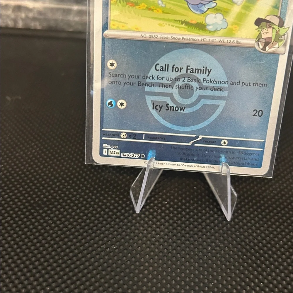 Pokémon Vanillite‎ 049/217 Reverse Holo Card from Ascended Heroes Set M/NM